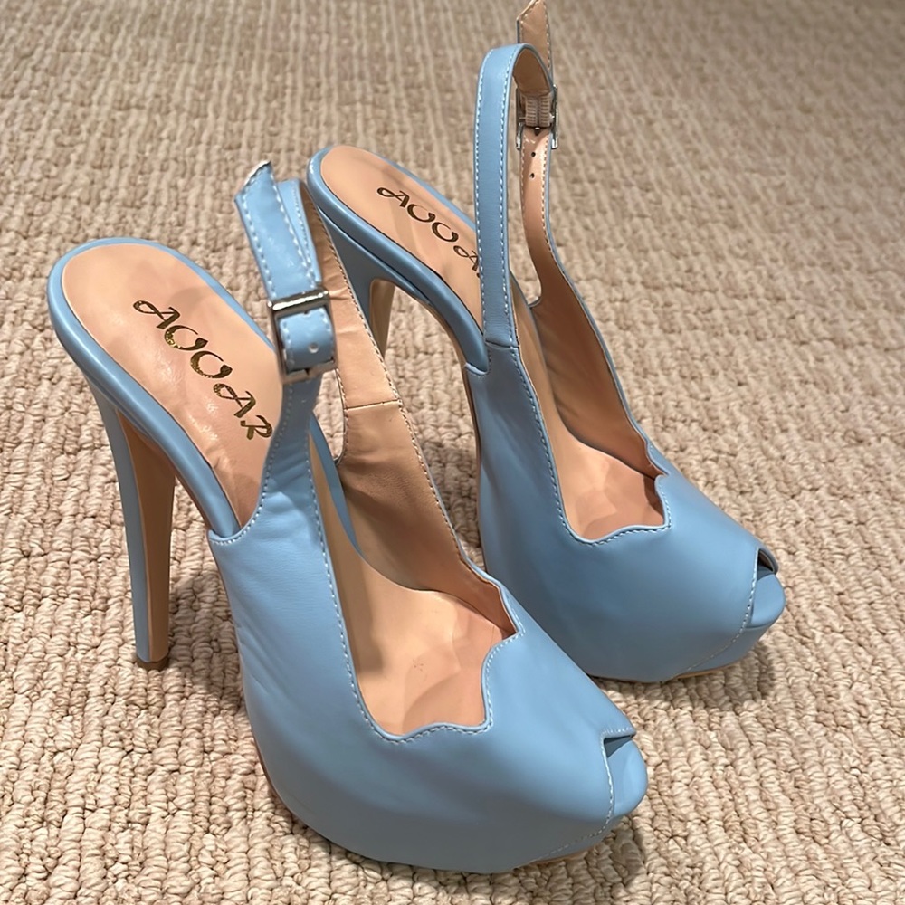 Light blue heels